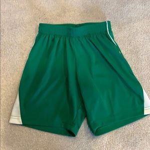 Green Youth small athletic shorts